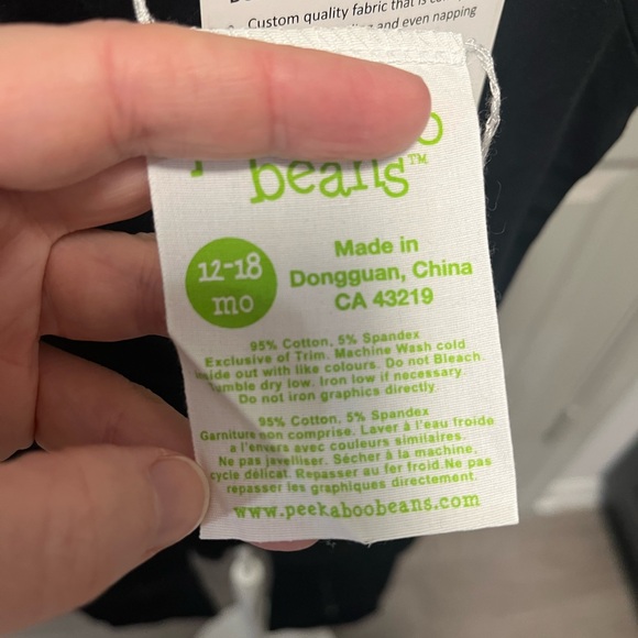 Infant onesie - Peekaboo Beans Beans Playsuit - Picture 6 of 6